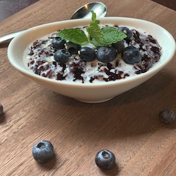 black rice pudding