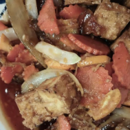 orange tofu